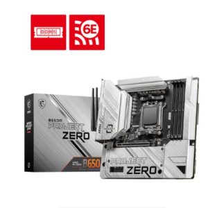 MSI B650M PROJECT ZERO AM5 m-ATX Motherboard